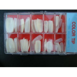 Unghii false natur semi ascutite 100 buc Unghii false / Tips-uri